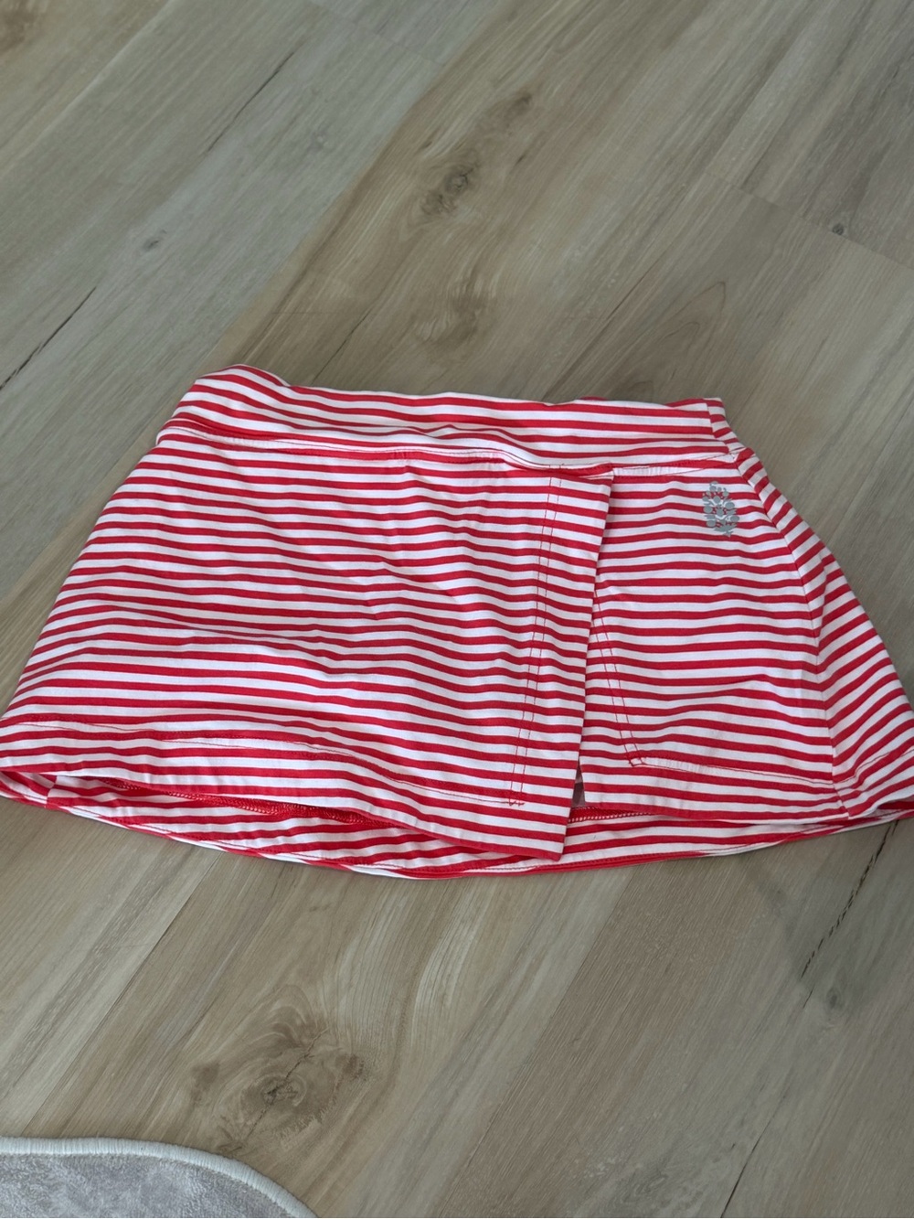 Red and White Striped Women’s Skort